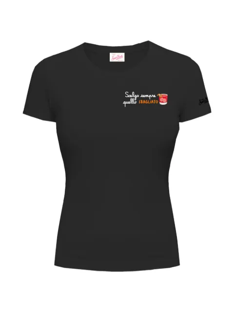 MC2 Saint Barth Esme chest-print T-shirt Black ESMEEMB