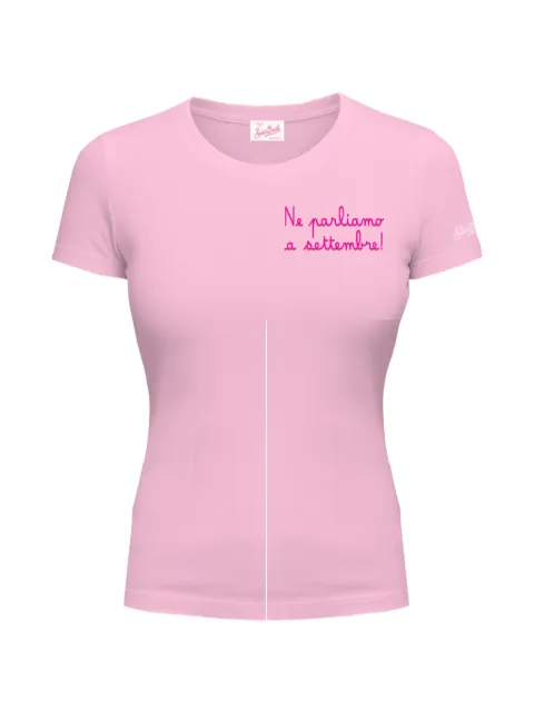 MC2 Saint Barth Esme chest-lettering T-shirt Pink ESMEEMB