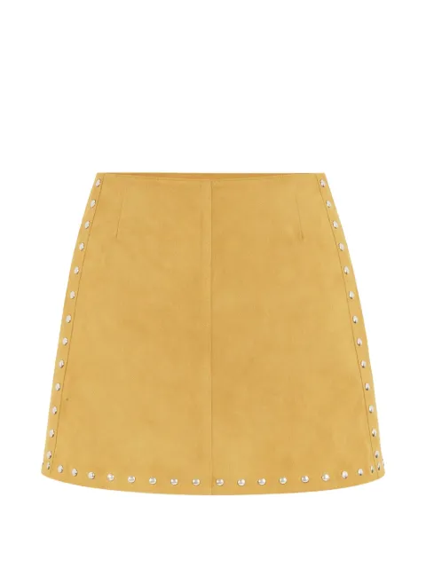 Zut studded suede mini skirt Yellow 107602
