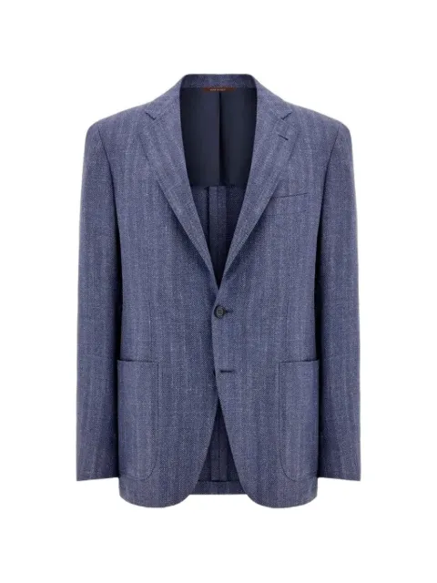 Canali single-breasted blazer Blue 23275CF05996301