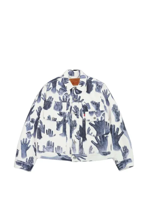 Denim Tears x Levi's buttoned shirt jacket White DT423
