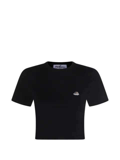 Fiorucci Angels-patch T-shirt Black W02FPTSH094CJ03BK01