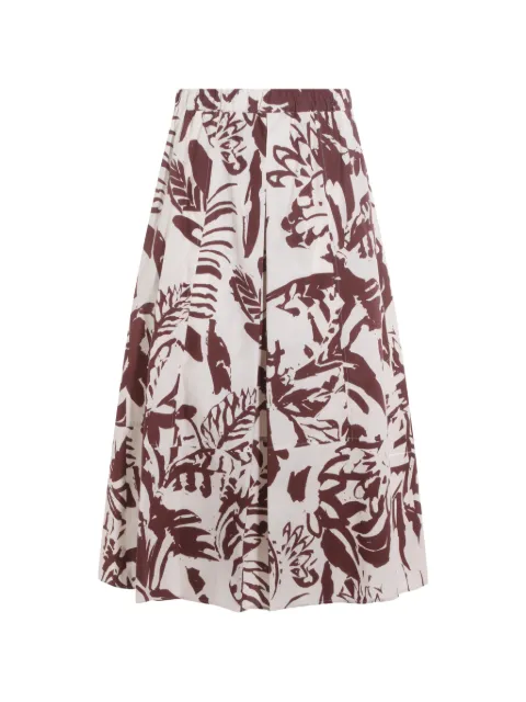Antonelli floral-print skirt Brown Q9715161C210