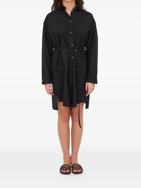 LOEWE belt-waist mini dress Black S359Y09XK9