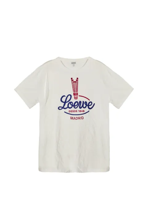 LOEWE logo-print T-shirt White S540Y22X93