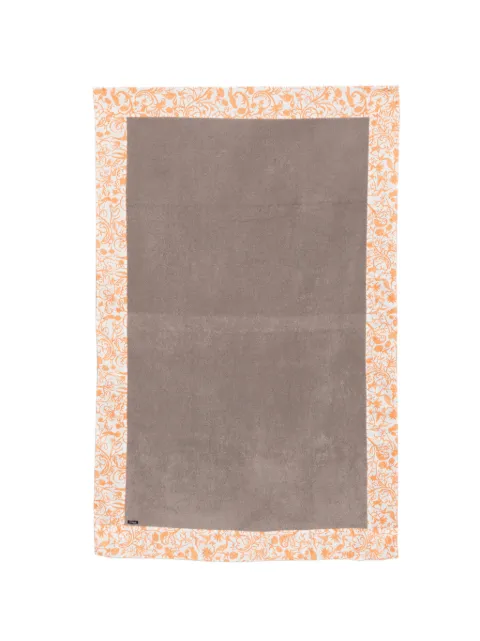 Kiton floral-print beach towel Brown UTLM02S2606404000