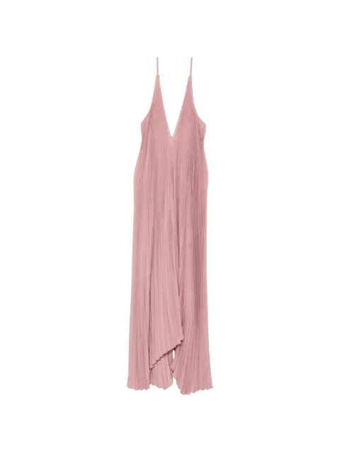 L'IDÉE The Muse pleated maxi dress Pink THEMUSEGOWN