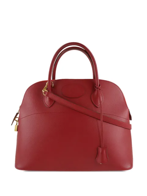 Hermès Pre-Owned 1995 Courchevel Bolide 37 satchel Red 9O9O2PQOKP3F65T5