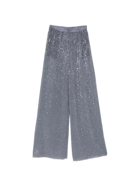 L'IDÉE La Musique sequin-embellished trousers Grey LAMUSIQUEPANTS