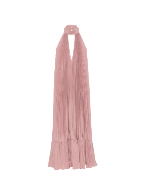 L'IDÉE Libertie pleated maxi dress Pink LIBERTIEGOWN