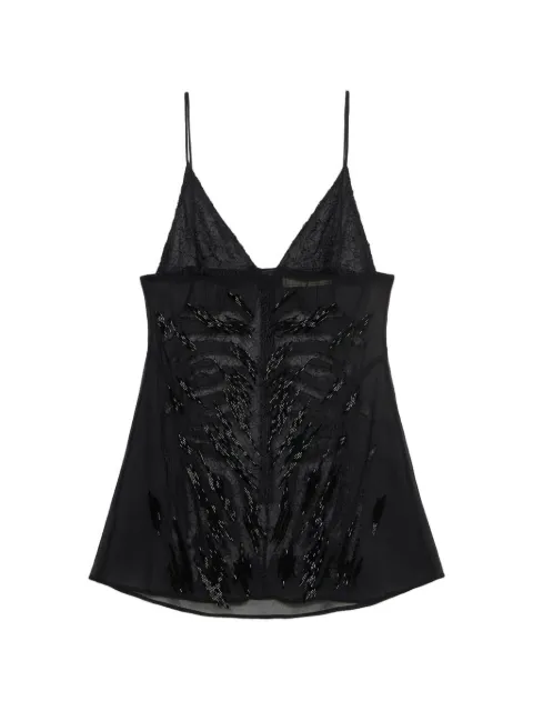 Blumarine embroidered top Black 4A429A