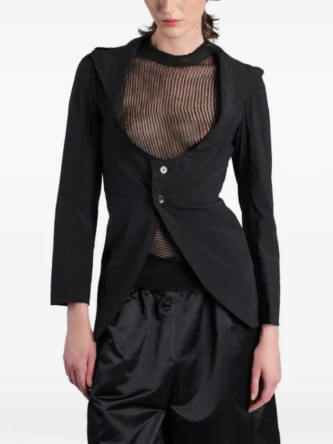 Junya Watanabe cut-out tailored jacket Black JQJ018