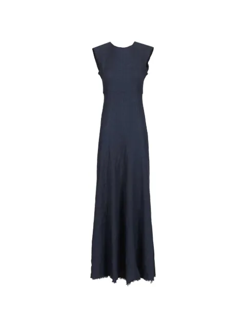 Seafarer frayed-hem maxi dress Blue SWA0055TVF0054000