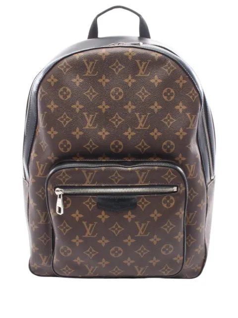Louis Vuitton Pre-Owned 2017 Monogram Macassar Josh backpack Brown U4HW87BBUTVNB663