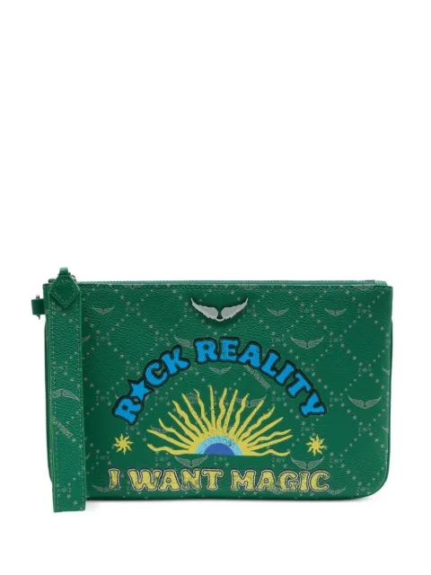 Zadig&Voltaire zip detail wallet Green LWSG03720320