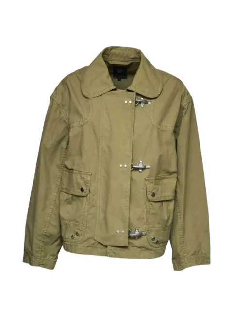 Fay hook-fastening bomber jacket Green NAW1152380TZB4