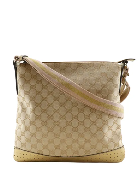 Gucci Pre-Owned 2000-2015 GG Canvas Web crossbody bag Brown E7CW90ZNR4FDT6T7
