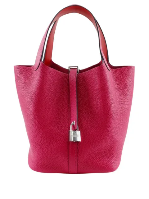 Hermès Pre-Owned 2017 Clemence Picotin Lock 22 handbag Pink QKULO4CI018SGT0G