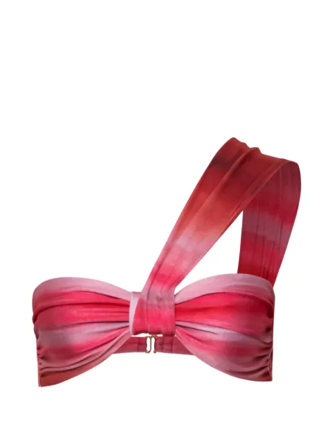 Baobab one-shoulder ruched bikini top Pink 6081094