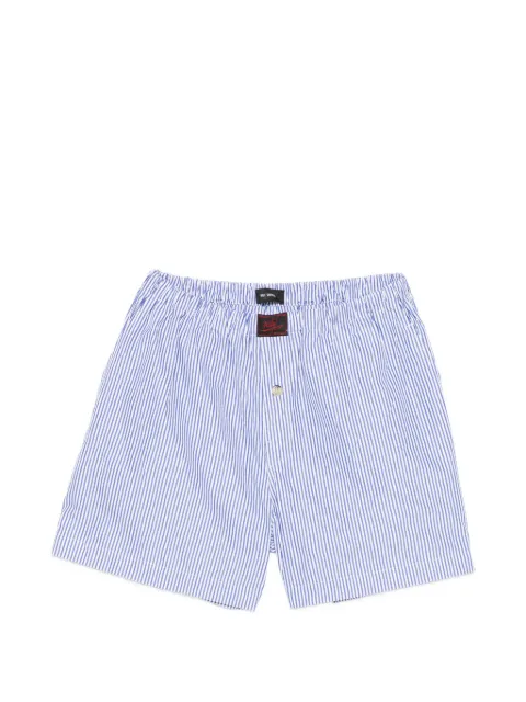Willy Chavarria striped-pattern shorts Blue WCUND0017084