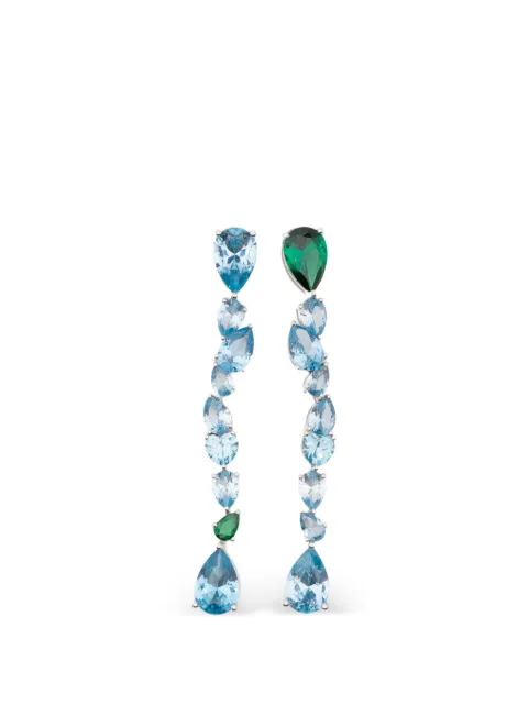 Completedworks crystal-embellishment earrings Silver Z23S