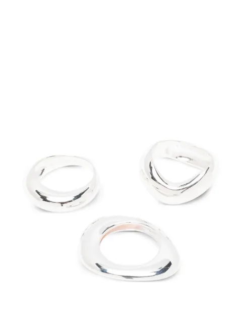 Completedworks Post Capital ring (set of three) Silver H52S