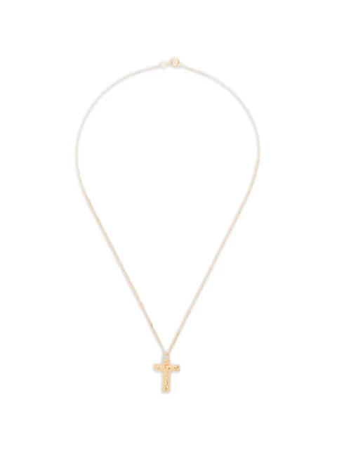 Completedworks textured-T necklace Gold R2084GT