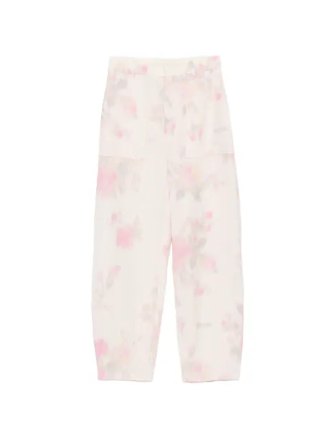 Moschino floral-print trousers Pink A03070454