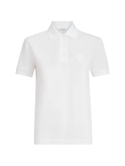 Brunello Cucinelli stretch cotton piqué polo shirt with logo White ML944VT205C159