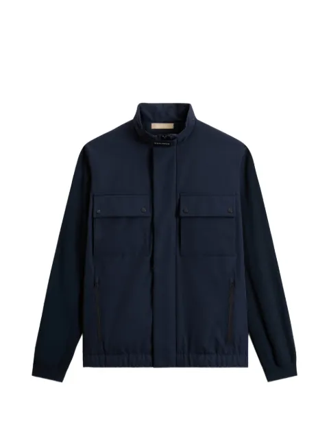 Woolrich Two Layers Hybrid flap-pocket jacket Blue CFWOOU2144MRUT4018
