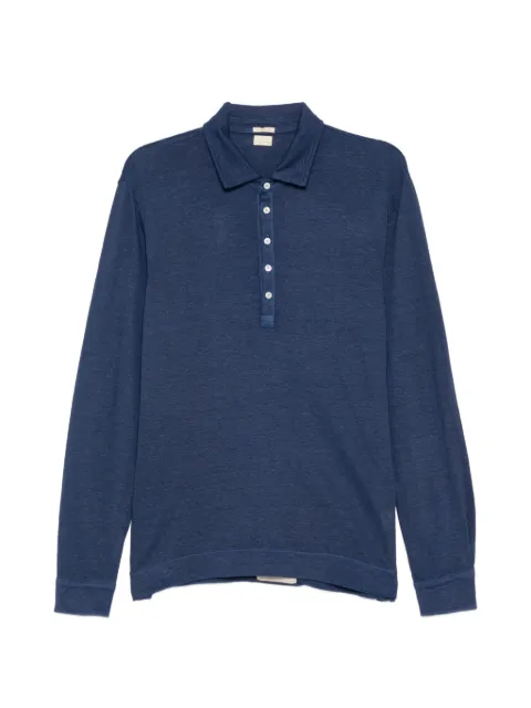 Massimo Alba long-sleeve polo shirt Blue P29U0RAYAJ0170U565