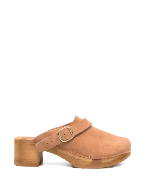 Bosabo Annaé buckle suede clogs Brown COMPLIBA059