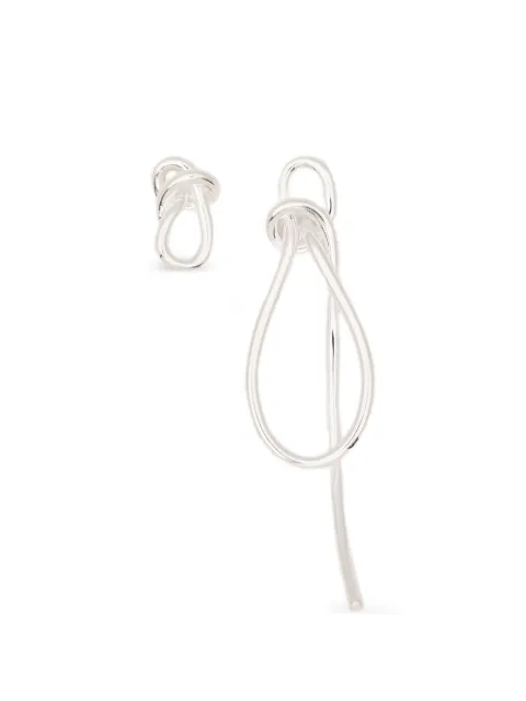 Completedworks Thread knot-detail earrings Silver V001S