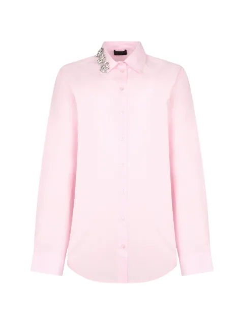 LIU JO shirt with bejewelled embroidery Pink CA6151T039A