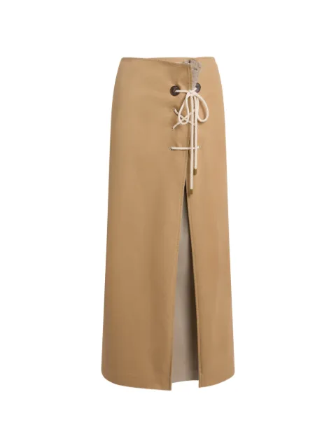 Moschino cotton gabardine skirt Neutrals A01090419