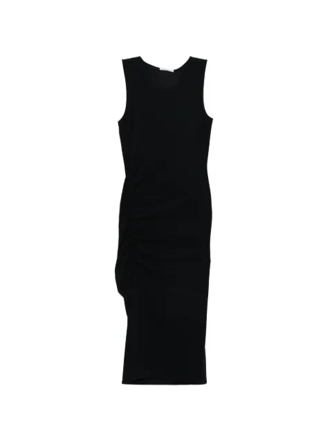 Patrizia Pepe draped midi dress Black 2A3081JZ26