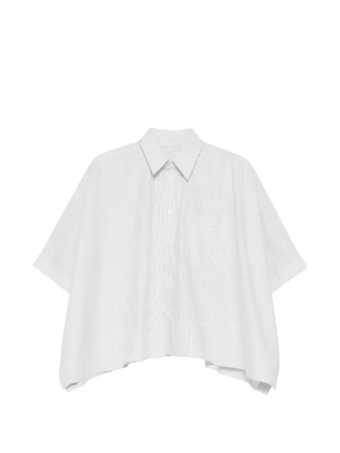 MM6 Maison Margiela striped-pattern boxy-fit shirt White S52DL0236M35730