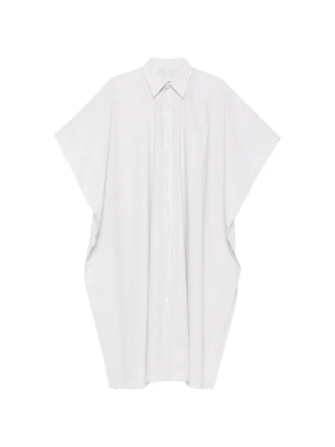 MM6 Maison Margiela striped midi shirt dress White S52DD0078M35730