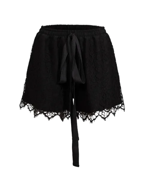 RXQUETTE lace-trim shorts Black RXQF25DRLSHR