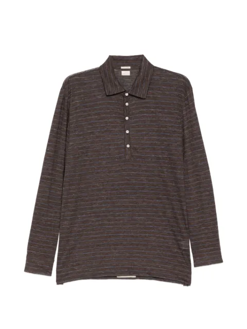 Massimo Alba striped polo shirt Brown P29U0RAYAJ0176R754
