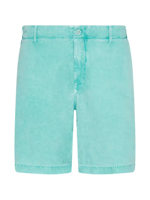 Vilebrequin flat-waist flap-pocket bermuda shorts Green BDRCU105