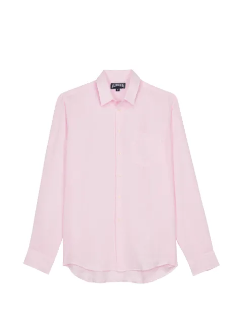 Vilebrequin chest-pocket solid shirt Pink CRSH9U10