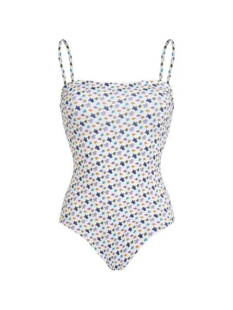 Vilebrequin Micro Ronde des Tortues swimsuit White FTEEH139