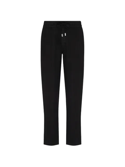 Vilebrequin drawstring regular-fit trousers Black PRCAU101