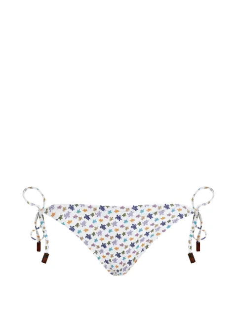 Vilebrequin turtle-print side-tie bikini bottoms White FLREH139