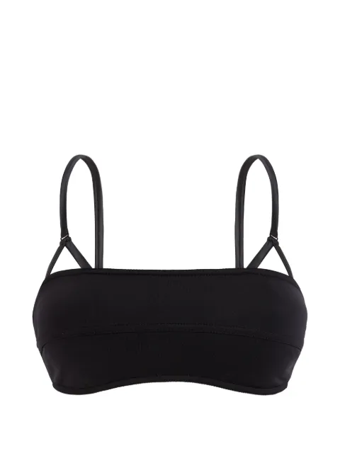 Vilebrequin Sculpting bralette bikini top Black LIGH3G78