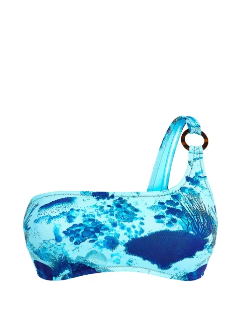 Vilebrequin asymmetrical ring bikini top Blue FXEEH118