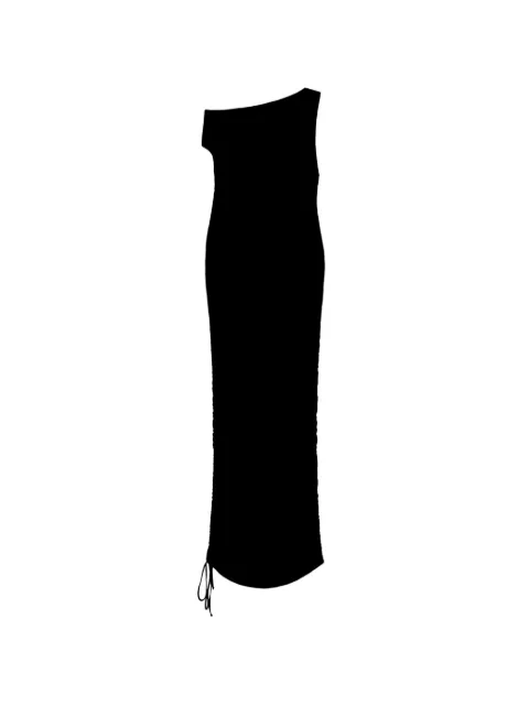 Blumarine one-shoulder ruched maxi dress Black P644A415A