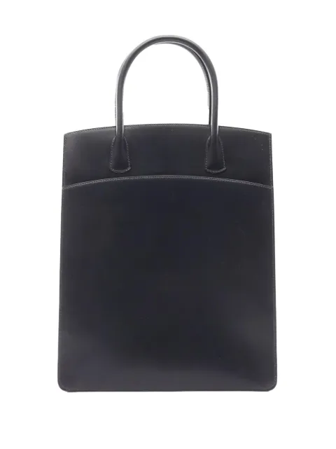 Hermès Pre-Owned 2003 Box Calf White Bus Up tote bag Blue C6ES8H2JEYI7VWEC