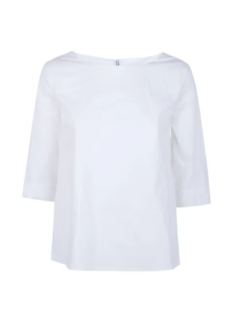 Liviana Conti boat-neck T-shirt White L6SK74